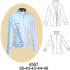 Molde de Blusa cuello mao corte princesa | 4557