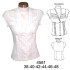 Molde de Blusa con corte bajo busto y alforzas en delantero | 4581