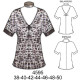Molde de Blusa tipo kimono fruncida en busto | 4595