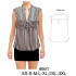 Molde de Blusa kimono recta con puño, escote v | 4661