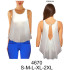 Molde de Blusa sin mangas semi-evase, espalda con pliegue en escote | 4670