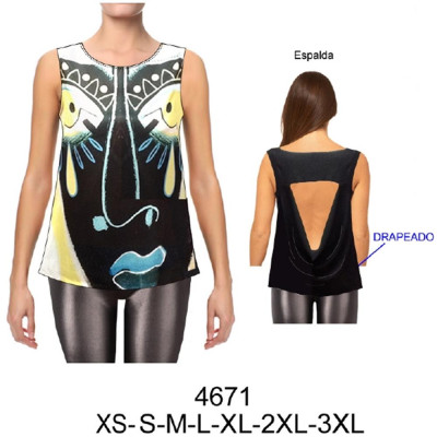 Molde de Blusa sin manga | 4671 Molde de Blusa sin manga | 4671