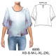 Molde de Blusa con manga evase ruedo amplio, largo 55 cms | 4695 Molde de Blusa con manga evase ruedo amplio, largo 55 cms | 4695