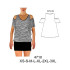 Molde de Blusa son hombros, con vuelo | 4710