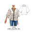 Molde de Blusa manga raglan, ruedo amplio, sin botones | 4712