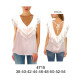 Molde de Blusa doble vuelo, espalda escotada | 4715