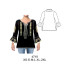 Molde de Blusa ruedo holgado manga ¾ | 4718