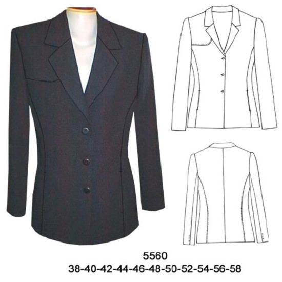 Molde de Blazer corte princesa | 5560