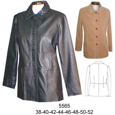 Molde de Blazer corte princesa con corte en la cintura cuello convertible | 5565