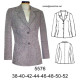 Molde de Blazer solapa 2 botones corte princesa y pinza busto | 5576 Molde de Blazer solapa 2 botones corte princesa y pinza busto | 5576