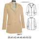 Molde de Blazer solapa retro corte princesa; | 5577 Molde de Blazer solapa retro corte princesa; | 5577