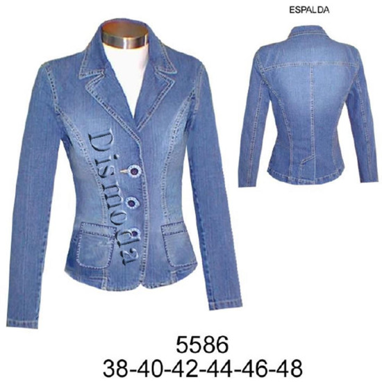 Molde de Blazer 3 botones corte princesa entallado (largo 54 cms) | 5586