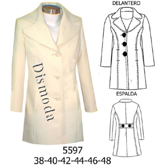 Molde de Chaquetón retro | 5597