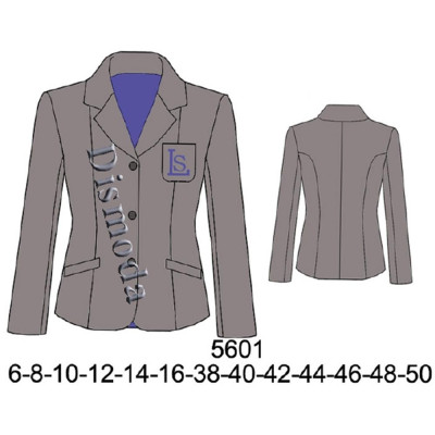 Molde de Blazer escolar con corte | 5601
