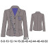 Molde de Blazer escolar con corte | 5601