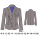 Molde de Blazer escolar con corte | 5601 Molde de Blazer escolar con corte | 5601