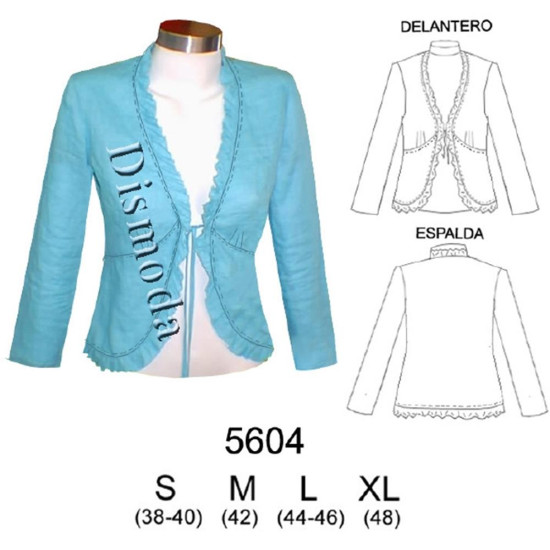 Molde de Blazer con amarra | 5604