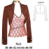 Molde de Bolero cuello mao | 5611