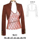 Molde de Bolero cuello mao | 5611