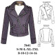 Molde de Chaqueta corta ajustada con bolsillo y cierres | 5641 Molde de Chaqueta corta ajustada con bolsillo y cierres | 5641
