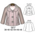 Molde de Chaqueta semi evase cuello redondo | 5657