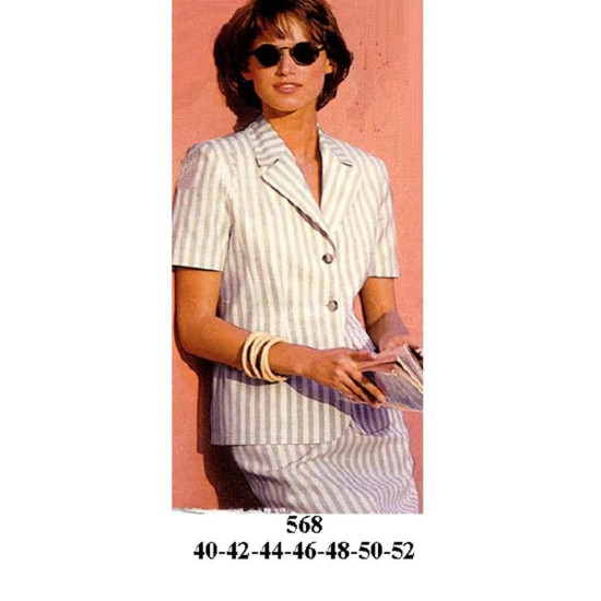 Molde de Blazer corto 3 botones | 568 Molde de Blazer corto 3 botones | 568