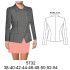 Molde de Blazer cruzado cuello convertible | 5732