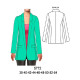 Molde de Blazer manga corta con bolsillos | 5772 Molde de Blazer manga corta con bolsillos | 5772