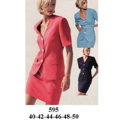 Molde de Blazer manga corta | 595 Molde de Blazer manga corta | 595