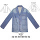 Molde de Chaqueta con corte en delantero y espalda | 7027 Molde de Chaqueta con corte en delantero y espalda | 7027