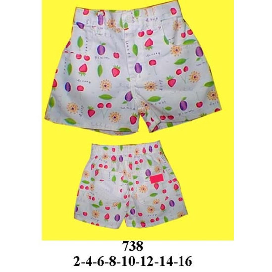 Molde de Short con pretina mixta , bolsillos delantero | 738