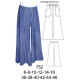 Molde de Pantalón a la cadera, basta campana | 752 Molde de Pantalón a la cadera, basta campana | 752