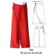 Molde de Pantalón pareo basta ancha (31 cms | 768 Molde de Pantalón pareo basta ancha (31 cms | 768