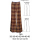 Molde de Pantalón hippie a la cadera cierre al costado basta ancha ( 32 cm | 769 Molde de Pantalón hippie a la cadera cierre al costado basta ancha ( 32 cm | 769