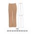 Molde de Pantalón dama a la cintura (basta 24 cms ) | 770