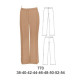 Molde de Pantalón dama a la cintura (basta 24 cms ) | 770