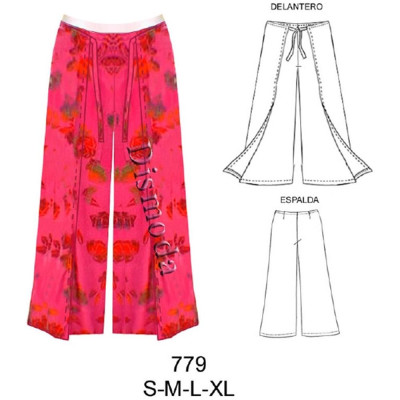 Molde de Pantalón pareo amarrado | 779