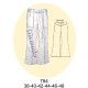 Molde de Pantalón con pretina interior bolsillo parche para colocar amarra | 794