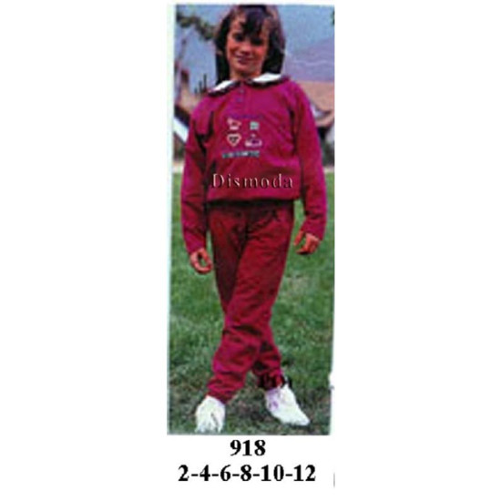 Molde de Conjunto deportivo niño con cuello | 918 Molde de Conjunto deportivo niño con cuello | 918
