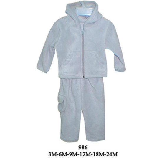 Molde de Conjunto deportivo con gorro bebe | 986