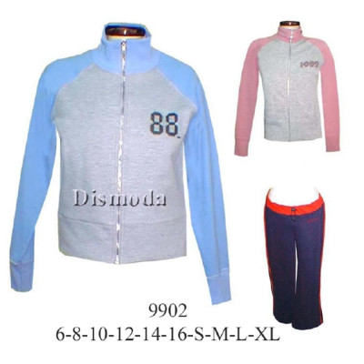 Molde de Conjunto deportivo raglan lola cuello de puño y cierre | 9902 Molde de Conjunto deportivo raglan lola cuello de puño y cierre | 9902