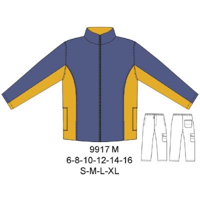 Molde de Conjunto deportivo con corte en manga | 9917M Molde de Conjunto deportivo con corte en manga | 9917M