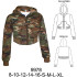 Molde de Sudadera corta con gorro largo 36 cms | 9978
