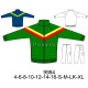 Molde de Conjunto deportivo con corte en delantero y mangas | 9984 Molde de Conjunto deportivo con corte en delantero y mangas | 9984