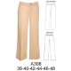 Molde de Pantalón de vestir recto, cintura media | A308 Molde de Pantalón de vestir recto, cintura media | A308