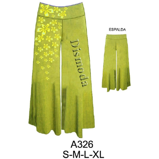 Molde de Pantalón ancho | A326