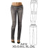Molde de Pantalón leggins con marrueco y bolsillo falso | A412
