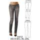Molde de Pantalón leggins con marrueco y bolsillo falso | A412 Molde de Pantalón leggins con marrueco y bolsillo falso | A412