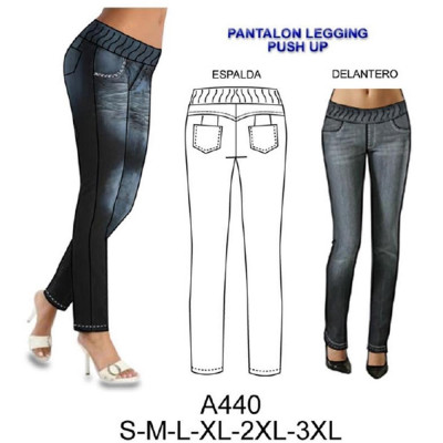 Molde de Leggins push up | A440 Molde de Leggins push up | A440