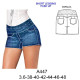 Molde de Short legging push up | A447
